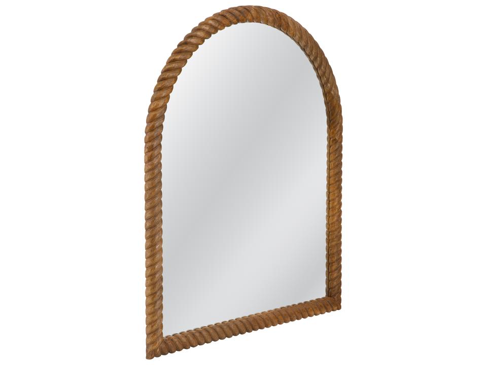 Bertrand Arched Wall Mirror Natural Wood