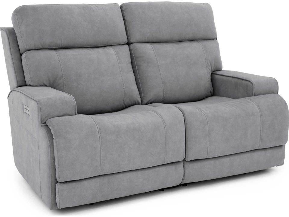 Zero Gravity Ashbee Arula Dolphin Gray Upholstered Loveseat