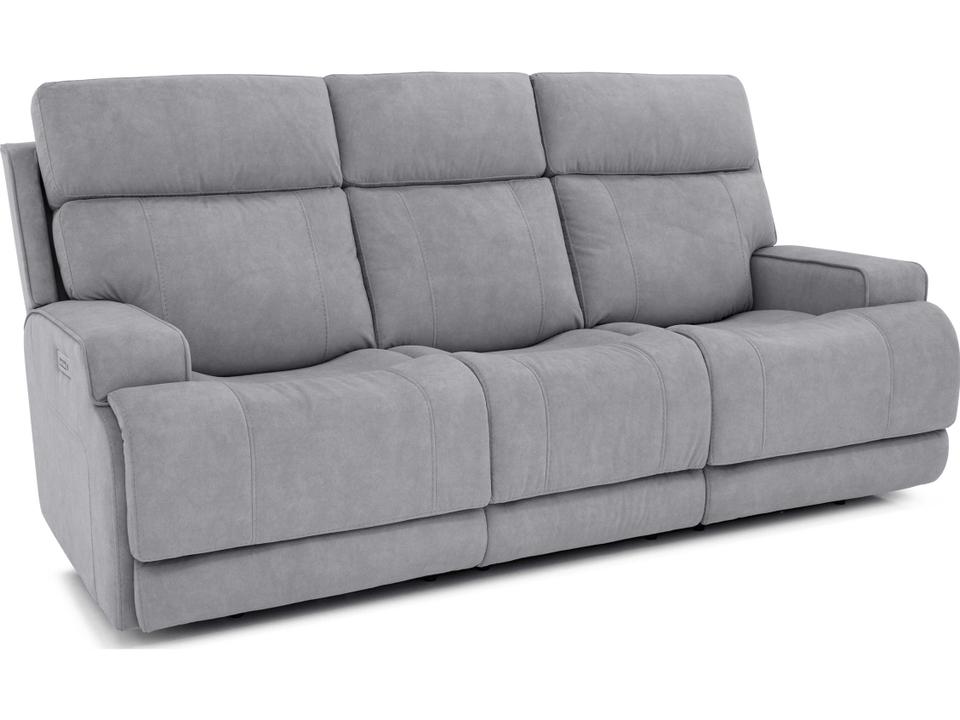 Ashbee 3-Seat Power Reclining Zero Gravity Sofa in Dolphin Grey Fabric