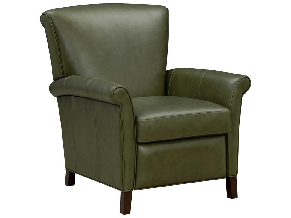 Vintage Phoebe Dobbs Sage Green Leather Recliner