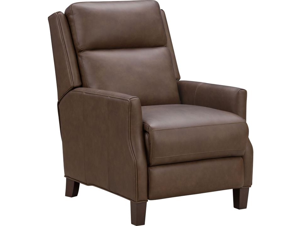 Vintage Ledger Oasis Walnut Brown Leather Recliner
