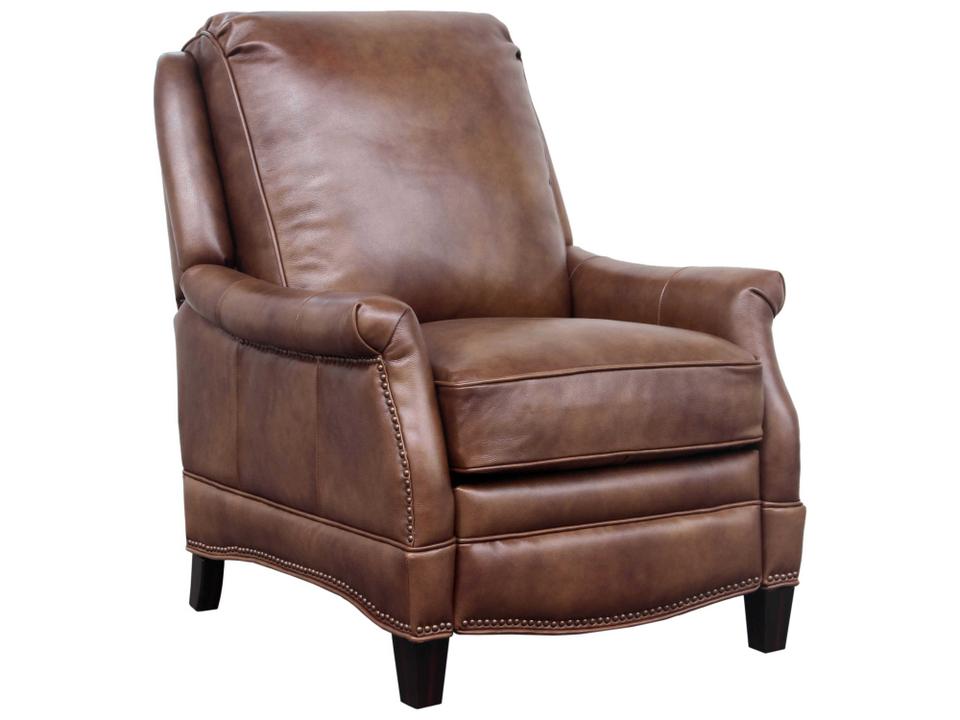 Vintage Ashebrooke Wenlock Tawny Brown Leather Recliner