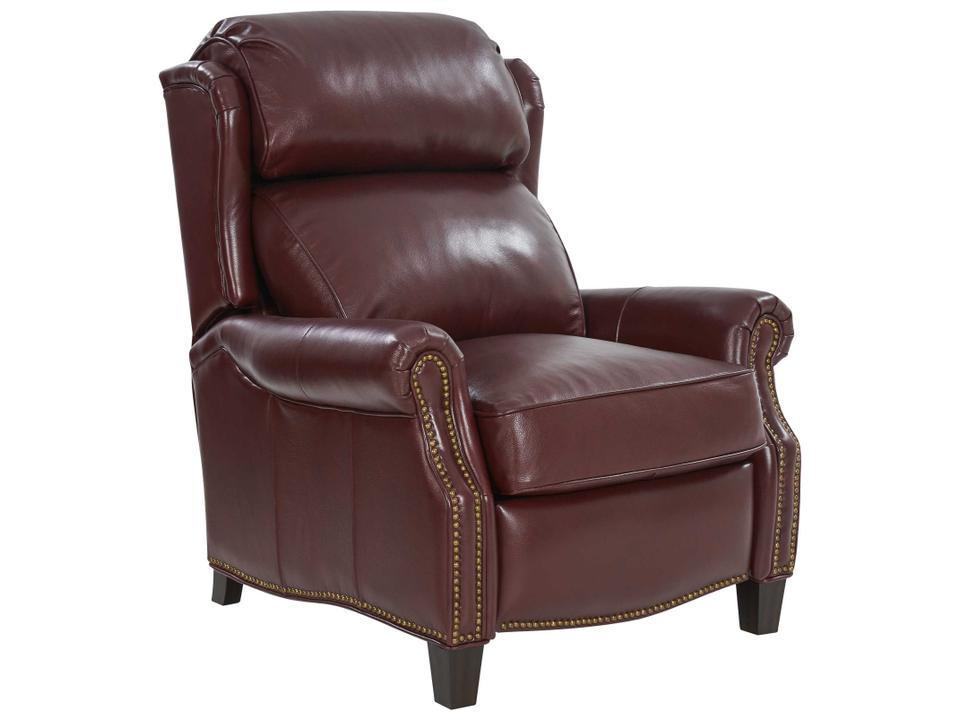 Vintage Meade Marisol Cabernet Brown Leather Recliner