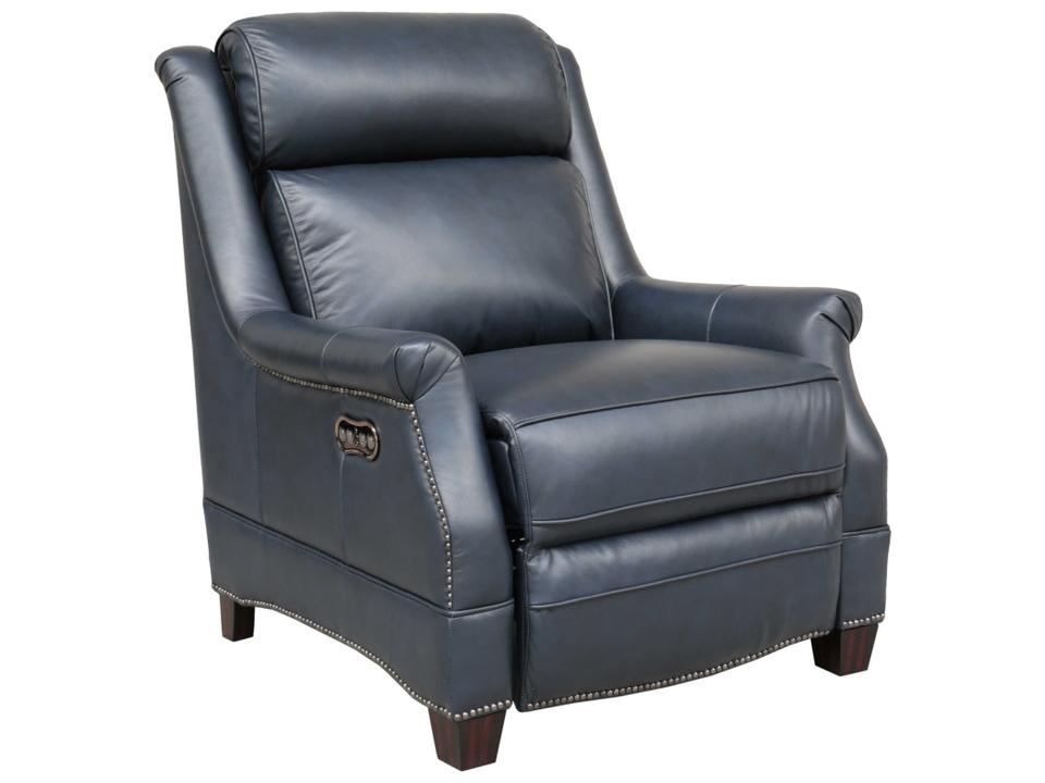 Vintage Warrendale Shoreham Blue Leather Recliner