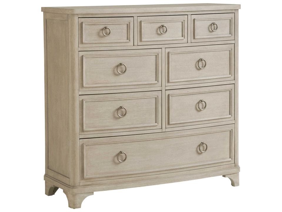 Malibu 8-Drawers White Dresser