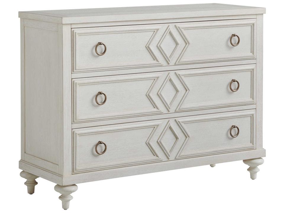Viewpoint 3-Drawer Wood Dresser in Whitesands Finish