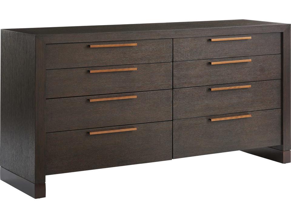 Park City Skylark 8-Drawer Double Dresser in Mocha and Bronze