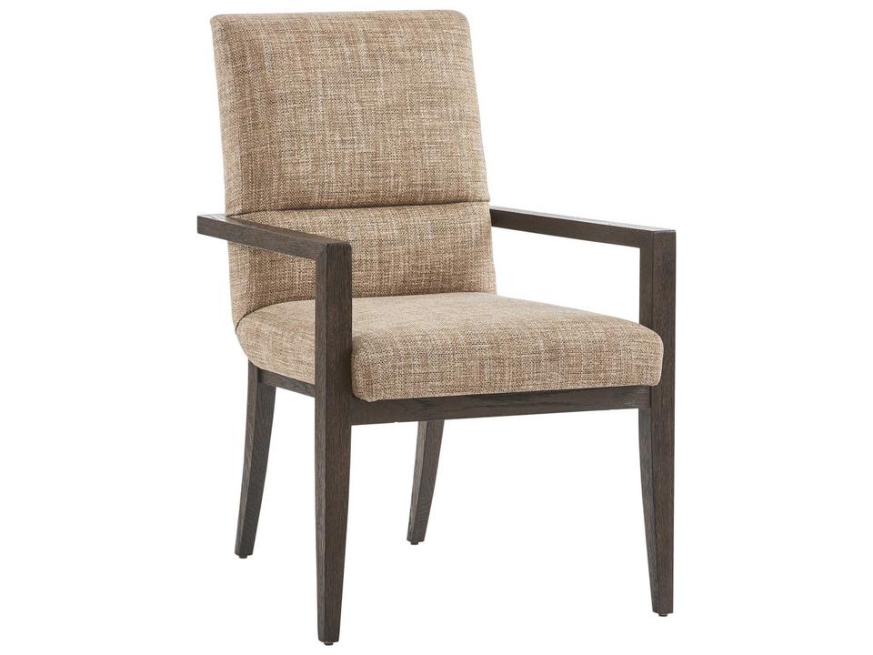 Park City Glenwild Upholstered Arm Dining Chair in Peak Fabric