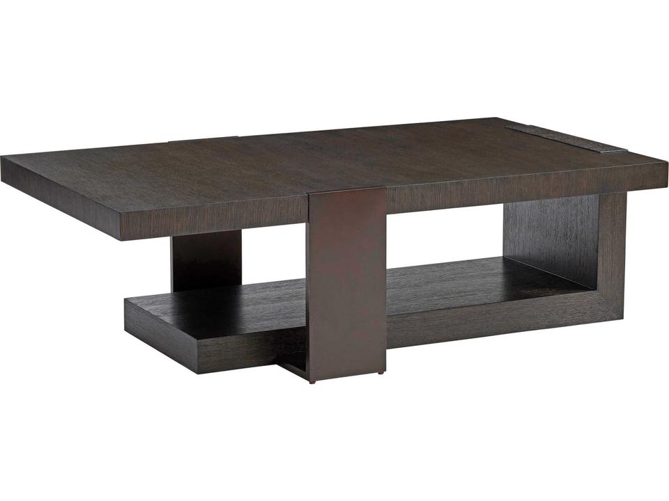 Park City Quarry Rectangular Coffee Table with Burnished Bronze Accents