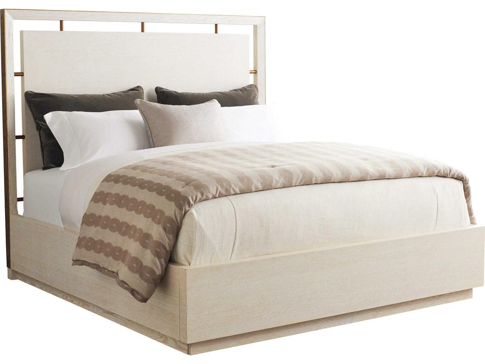 Carmel Post Ranch California King Panel Bed Winter White