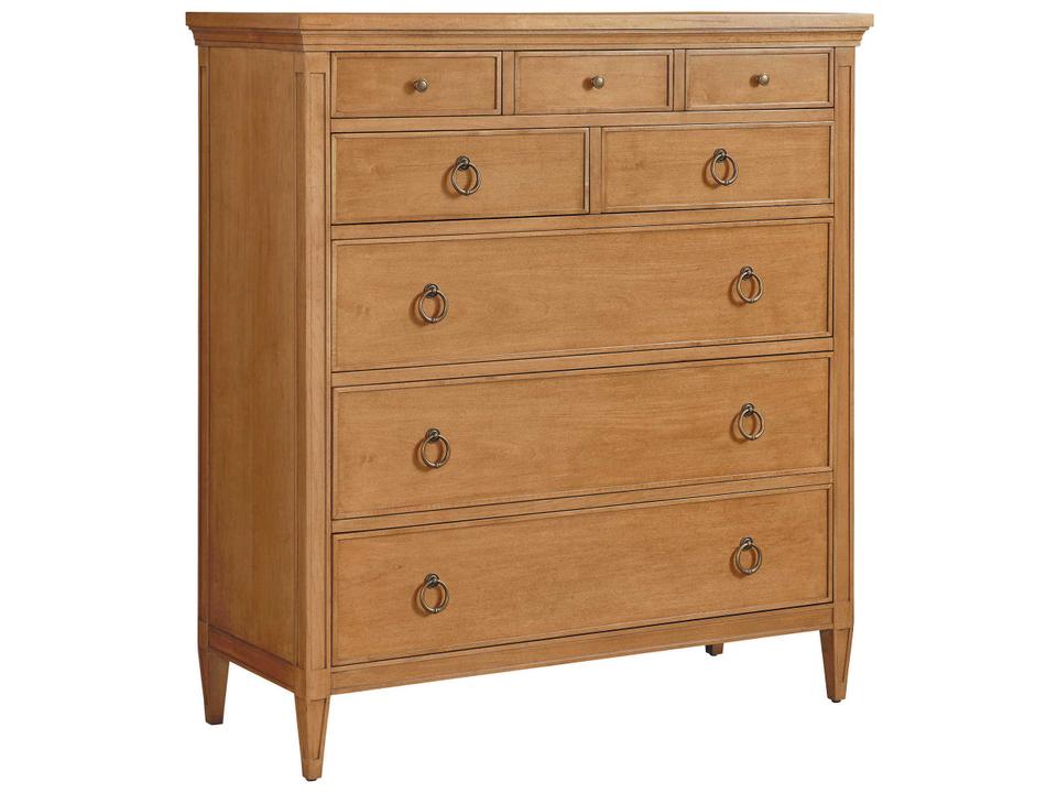 Laguna 8-Drawer Dresser Maple in Nutmeg Brown