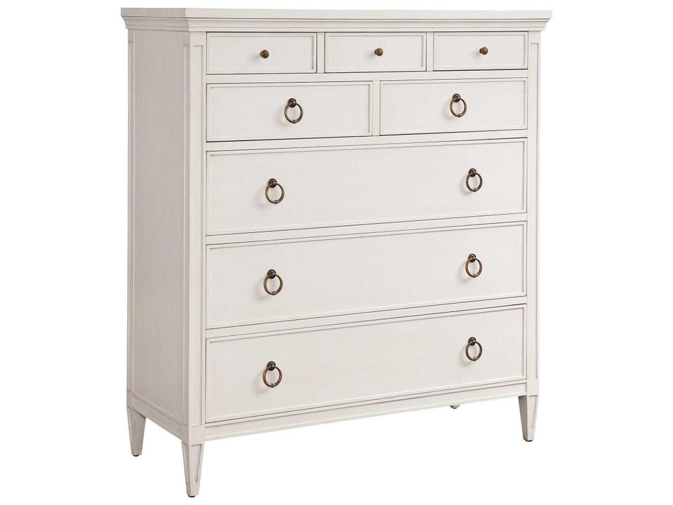 Laguna Heisler 8-Drawer Chest in Linen White Finish