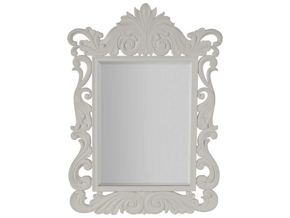 Villa Blanca Aries Accent Mirror in Polo Mallet White