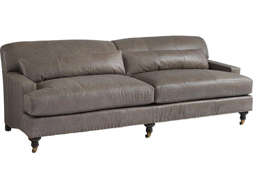 by Lexington Oxford 3-Seat Leather Sofa