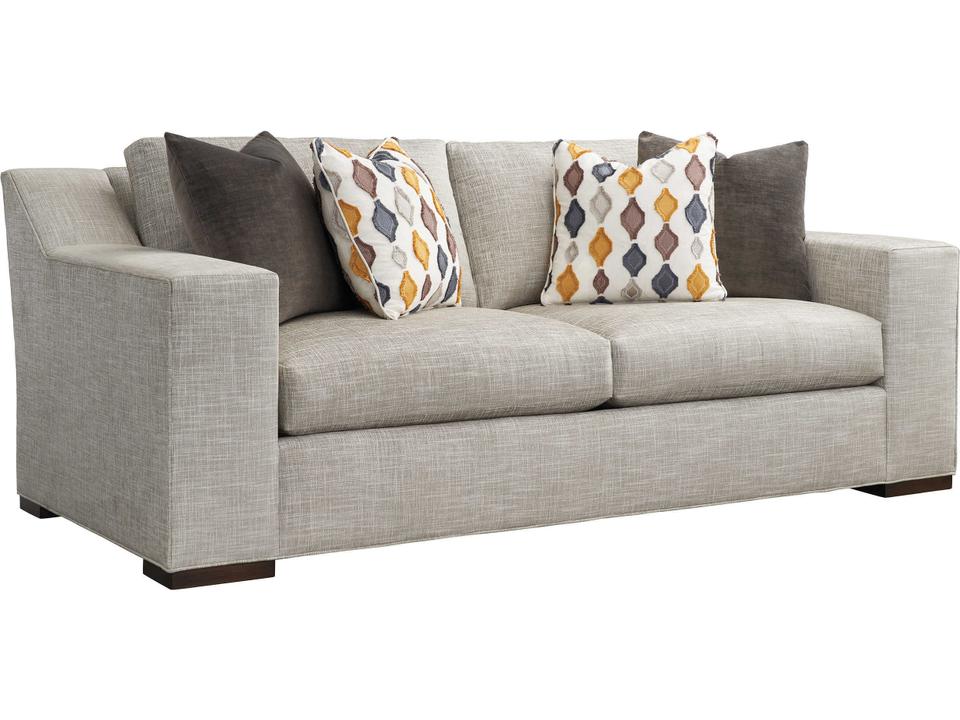 Shaws Cove 3-Seat Upholstered Apartment Sofa in Demi Gray