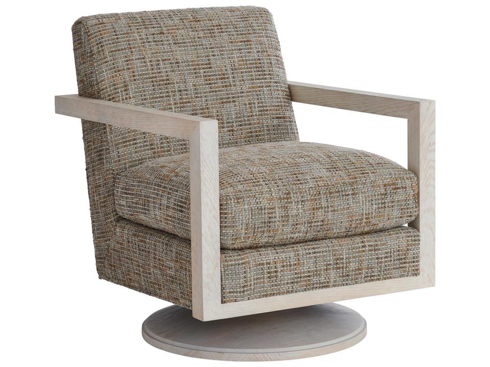 Willa Swivel Accent Chair with Ultra Down Cushion in Portola Fabric