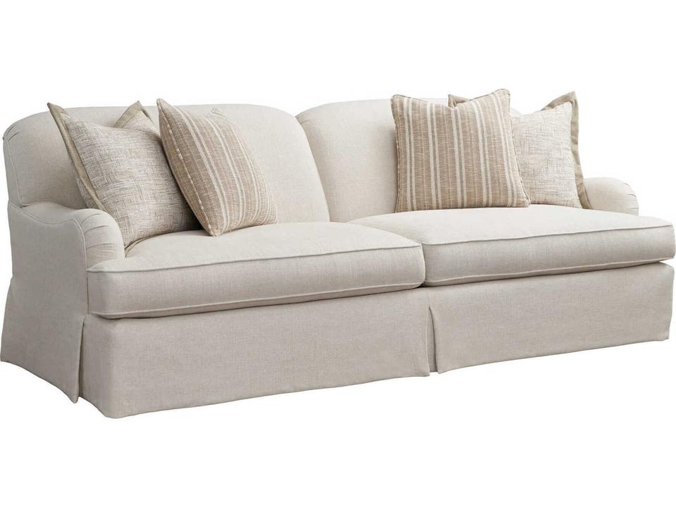 Woods Cove 3-Seat Transitional Fabric Sofa