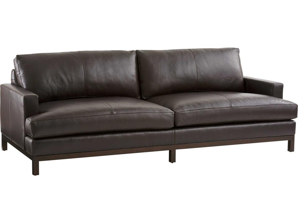 Horizon 3-Seat Leather Sofa in Bronze and Brown
