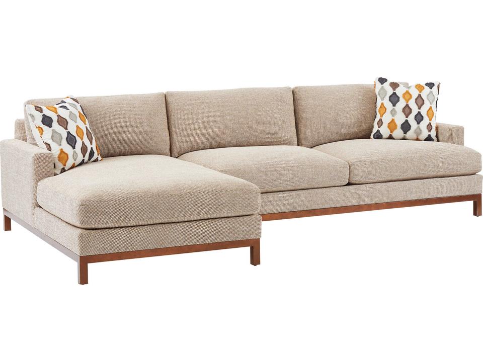 Horizon 2-Piece Right-Arm Chaise Leather Sectional Sofa