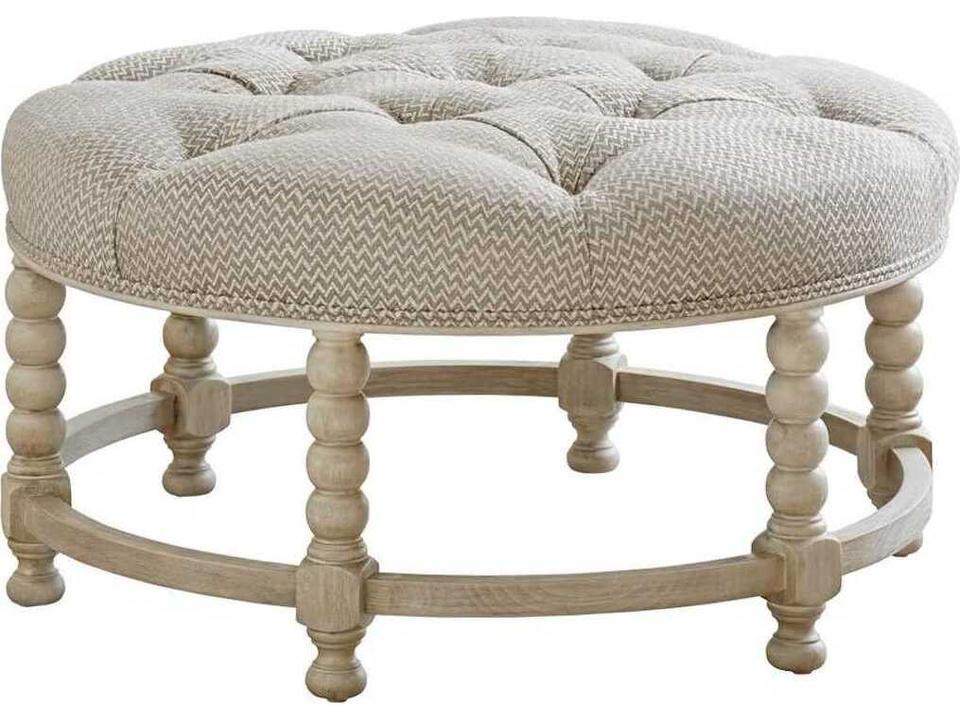 Hanover Tufted Upholstered Cocktail Ottoman
