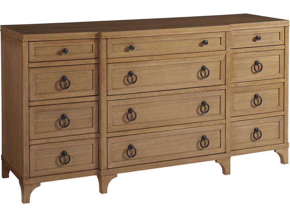 Newport Garnet 12-Drawers Brown Dresser