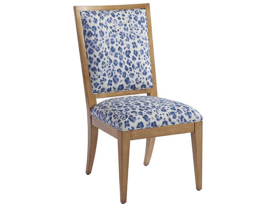 Eastbluff Upholstered Side Chair in Sandstone Wood with Ventura Fabric