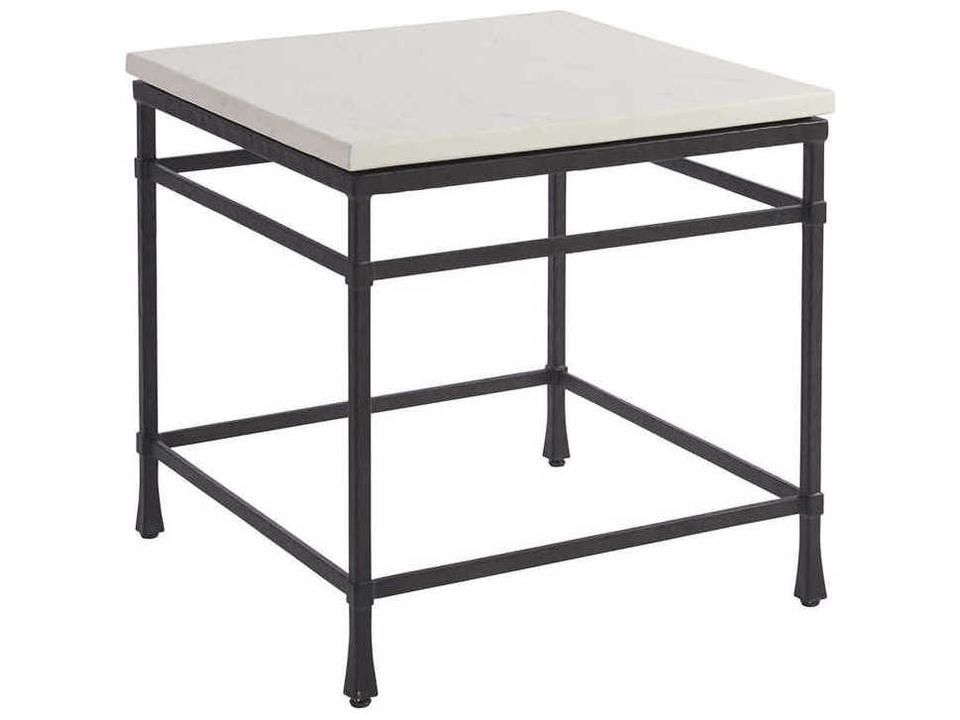 Newport Breakwater Square Sandstone End Table