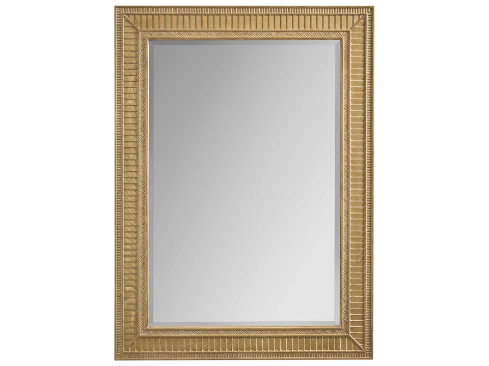 Montecito Harmon Rectangular Mirror with Geometric Frame