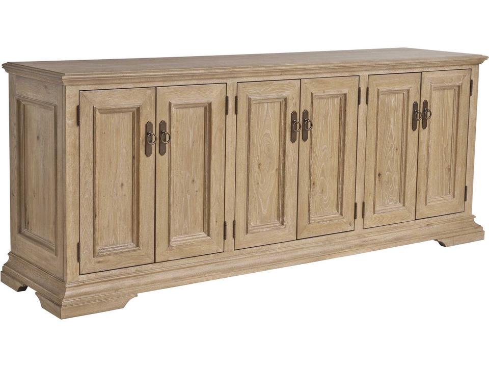 Montecito Westmont 86-Inch 6-Door Buffet in Light Chestnut Oak