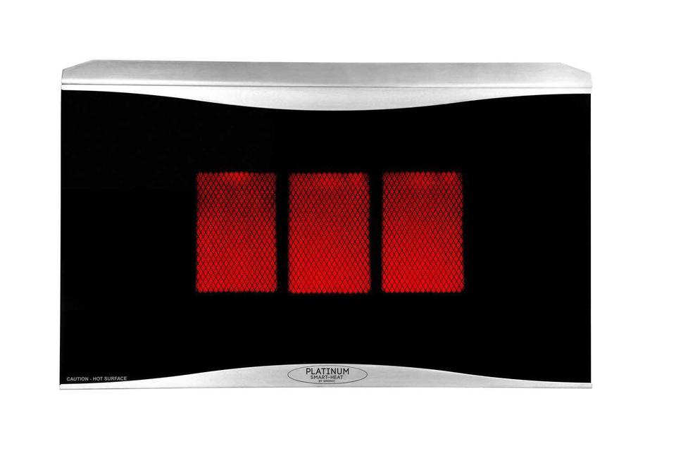 Stainless Steel Platinum Smart-Heat Gas 3 Burner Radiant Heater