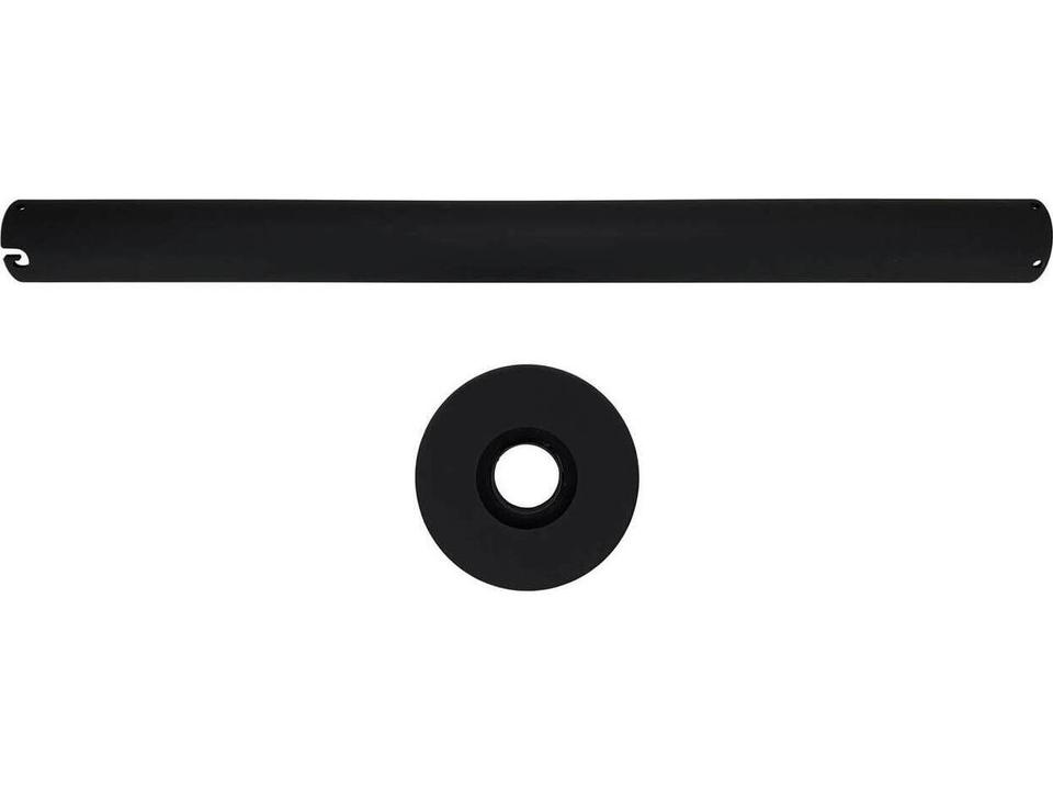 Eclipse 24-Inch Straight Ceiling Pole in Matte Black