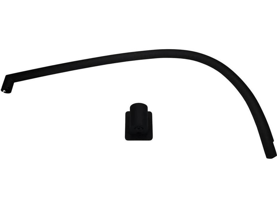 Eclipse Electric Wall Mount Pole in Matte Black