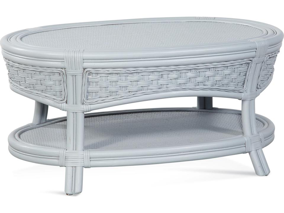 Lorna Wicker Oval Coffee Table