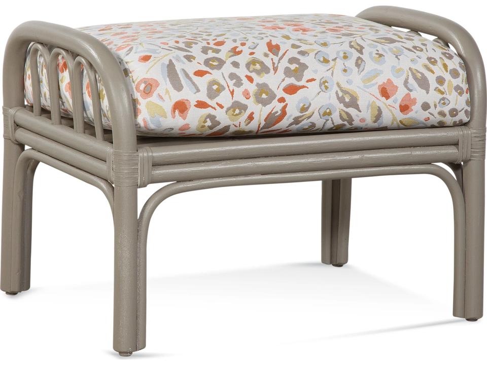 Braxton Culler Flora Wicker Cushion Ottoman