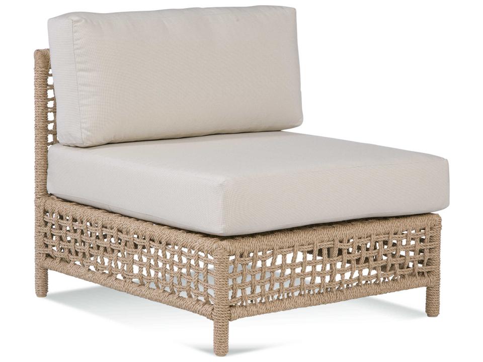 Bayside Natural Wicker Lounge Chair with Cushion