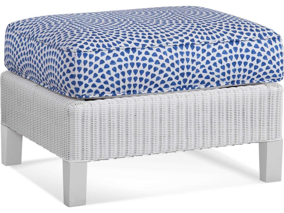 Braxton Culler Tangier Wicker Cushion Ottoman