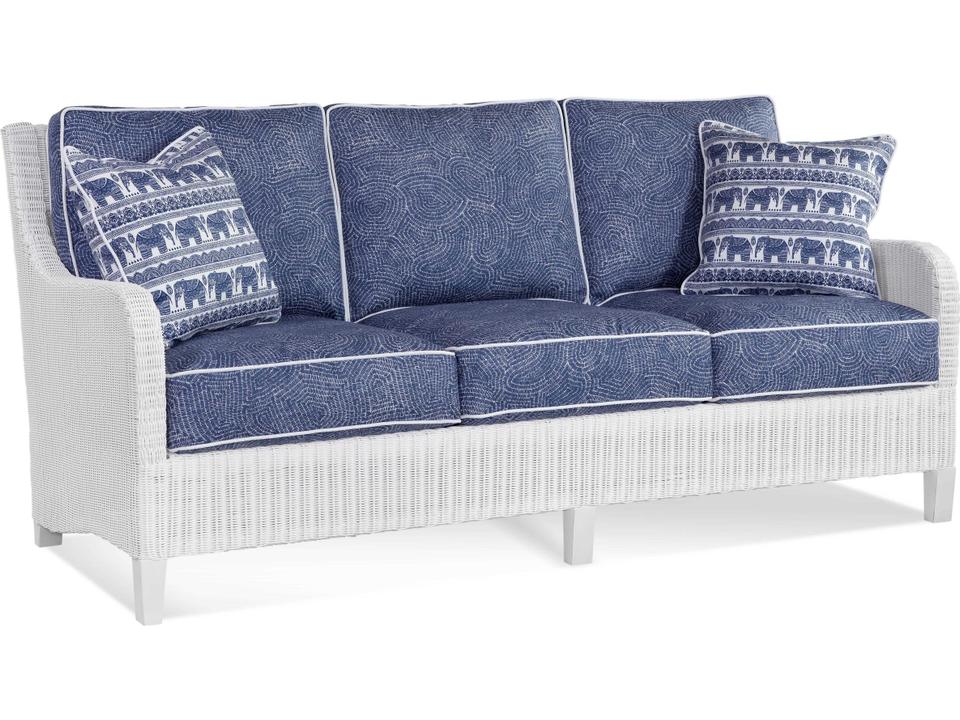 Tangier Sable Wicker Cushion Sofa