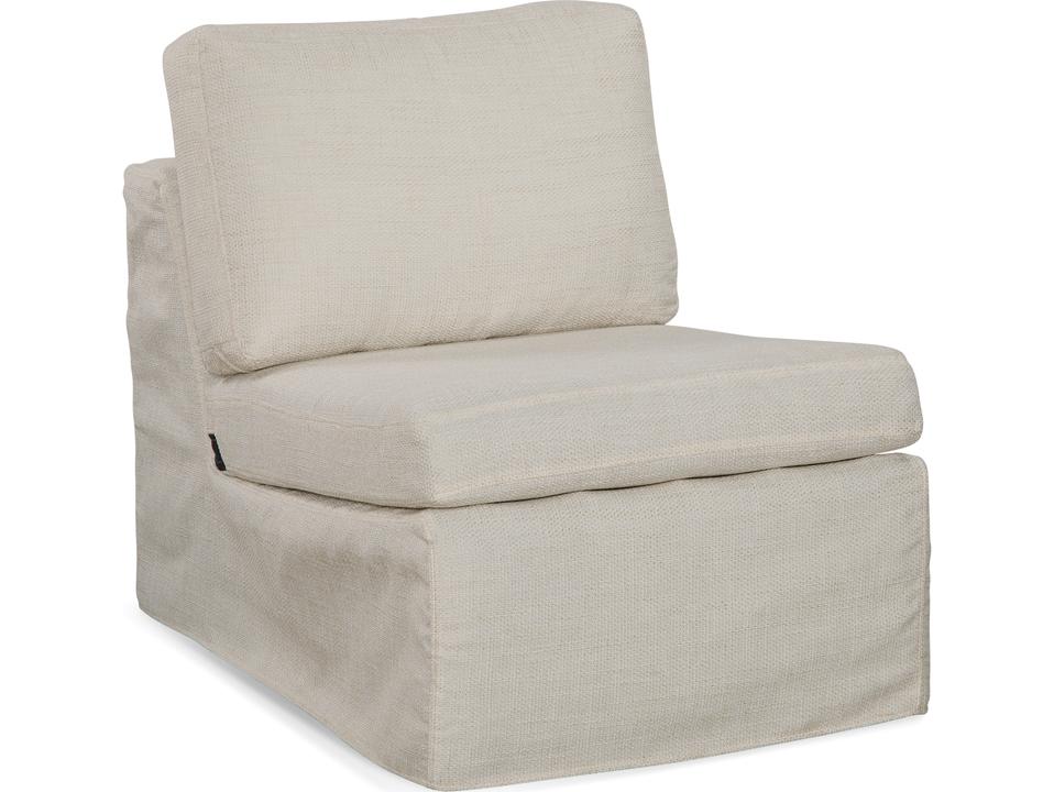 Calypso Armless Fabric Lounge Chair