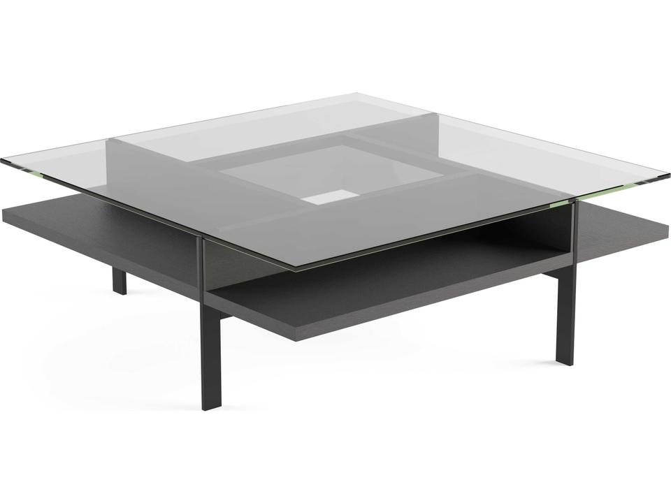 Terrace Square Coffee Table in Charcoal Stained Ash