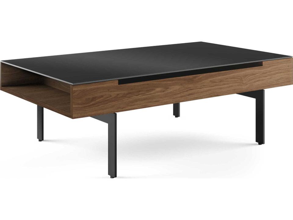 Reveal 1192 Lift Coffee Table with Storage in Natural Walnut