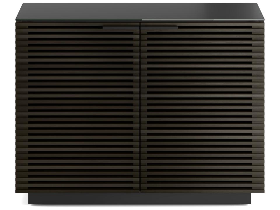 Corridor 8108 2-Door Storage Credenza in Charcoal Stained Ash
