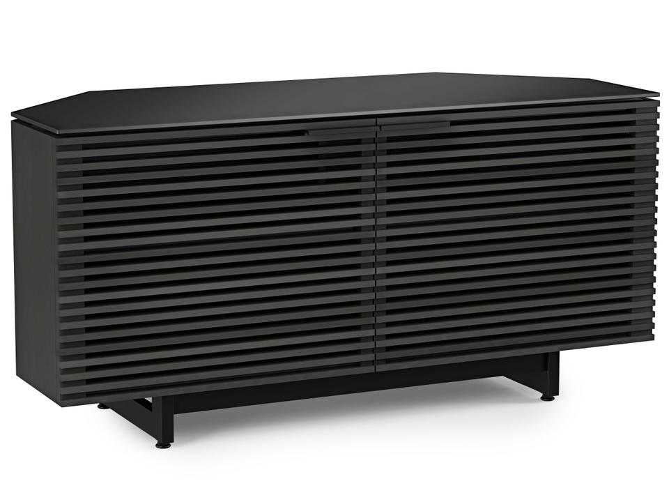 Corridor 8175 Corner Media Cabinet 50-Inch Charcoal Stained Ash
