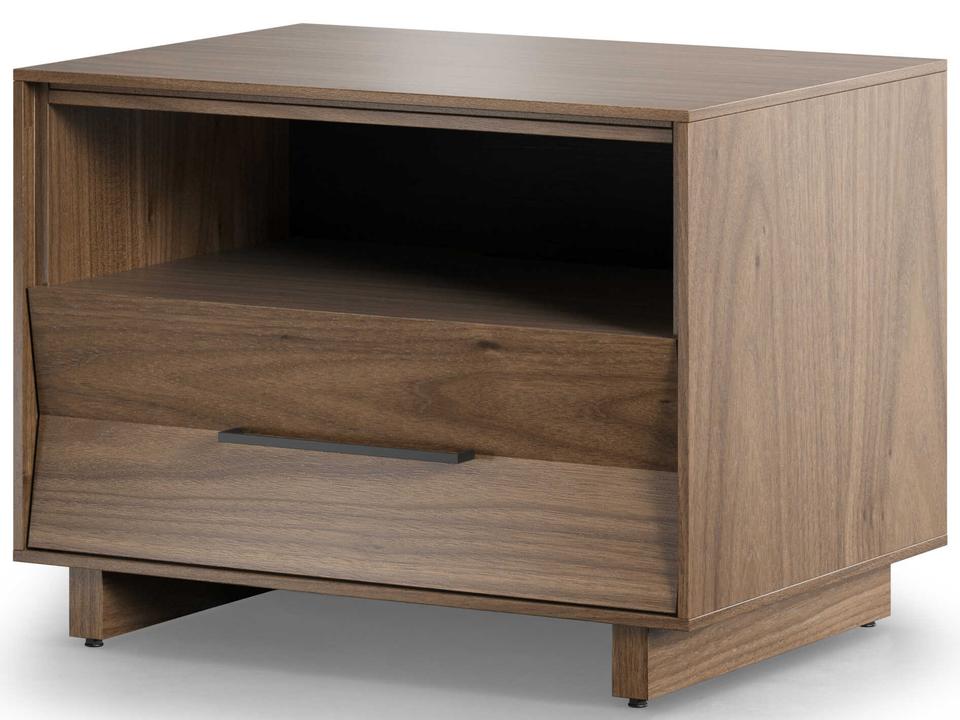 Kava 28-Inch Nightstand in Natural Walnut with Integrated Power by Matthew Weatherly