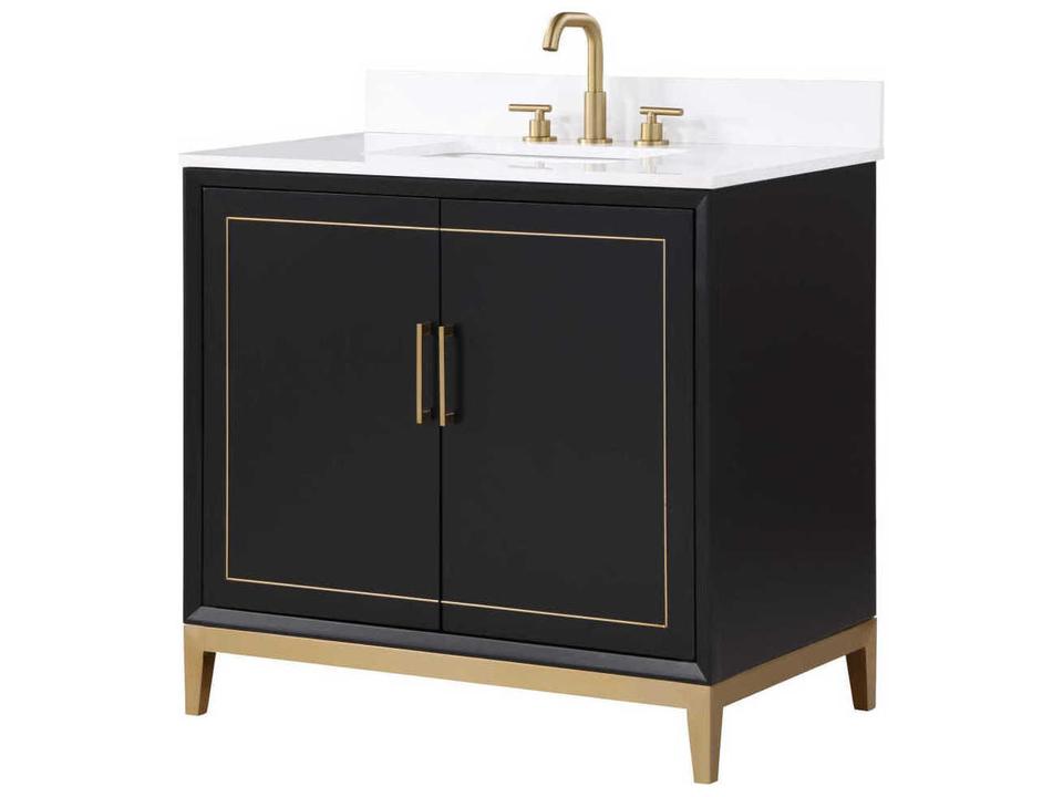 Gracie 36" Midnight Black Vanity