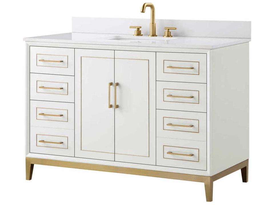 Gracie 48-Inch Freestanding Bathroom Vanity with Single Sink Top
