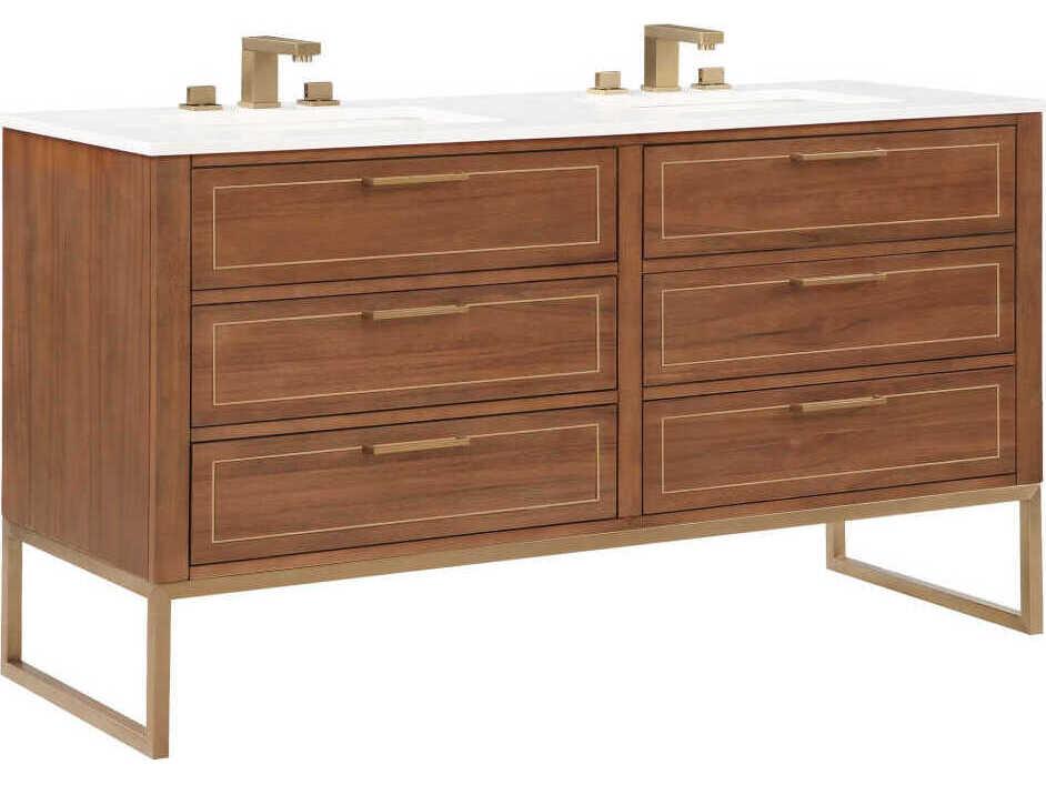 Markham 60-Inch Double Basin Bathroom Vanity