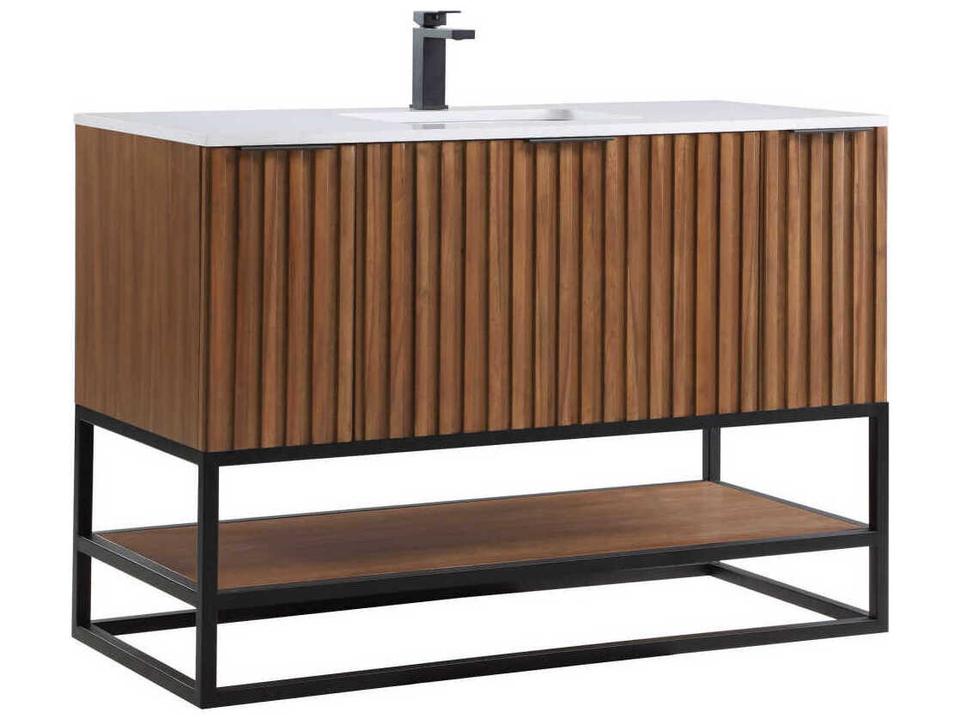 Terra 48-Inch Single Basin Freestanding Bathroom Vanity