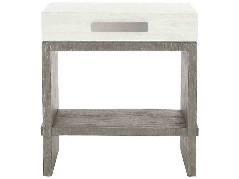 Foundations Nightstand in Linen and Light Shale Two-Tone Finish