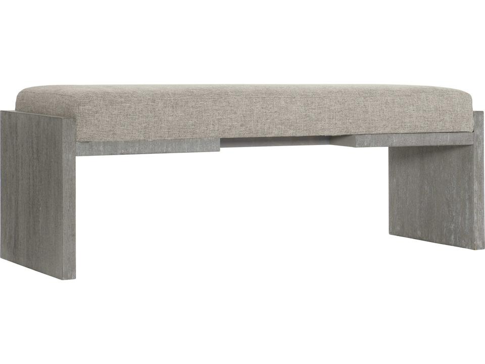 Foundations Upholstered Bench in Dark Shale
