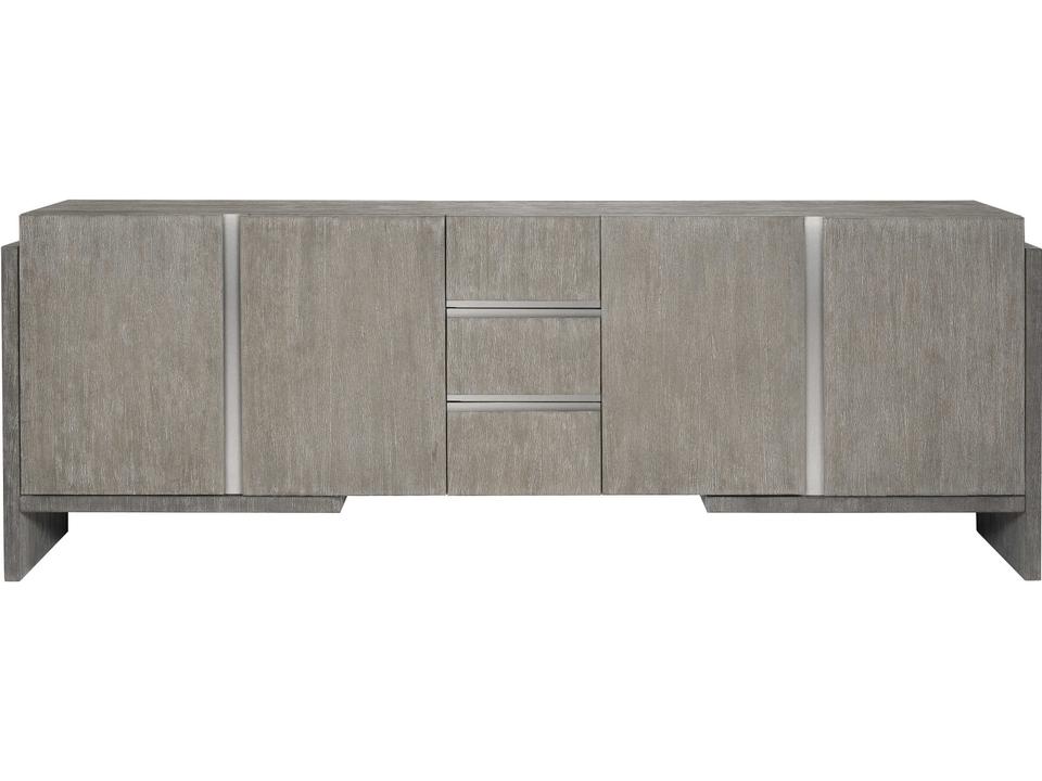 Foundations 94-Inch Modern Rustic Entertainment Credenza in Light Shale